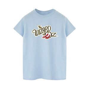 The Wizard Of Oz Womens/Ladies Shoes Logo Cotton Boyfriend T-Shirt / Baby Blue